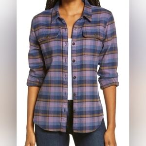 Patagonia Hyssop Purple Long-Sleeved Fjord Flannel Shirt